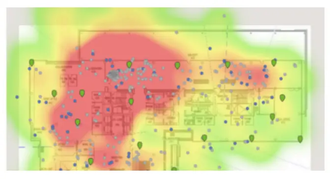 Les zones chaudes et froides d'un magasin