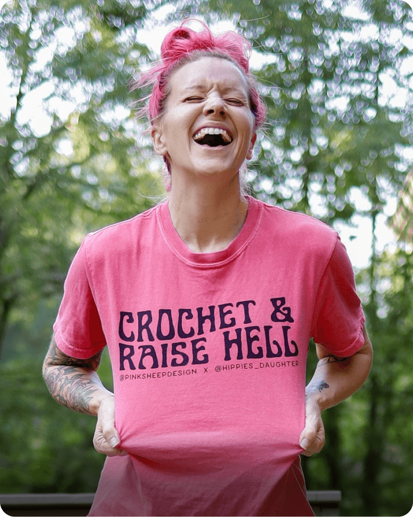 Pink Sheep design logo