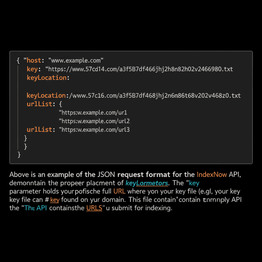 IndexNow API request