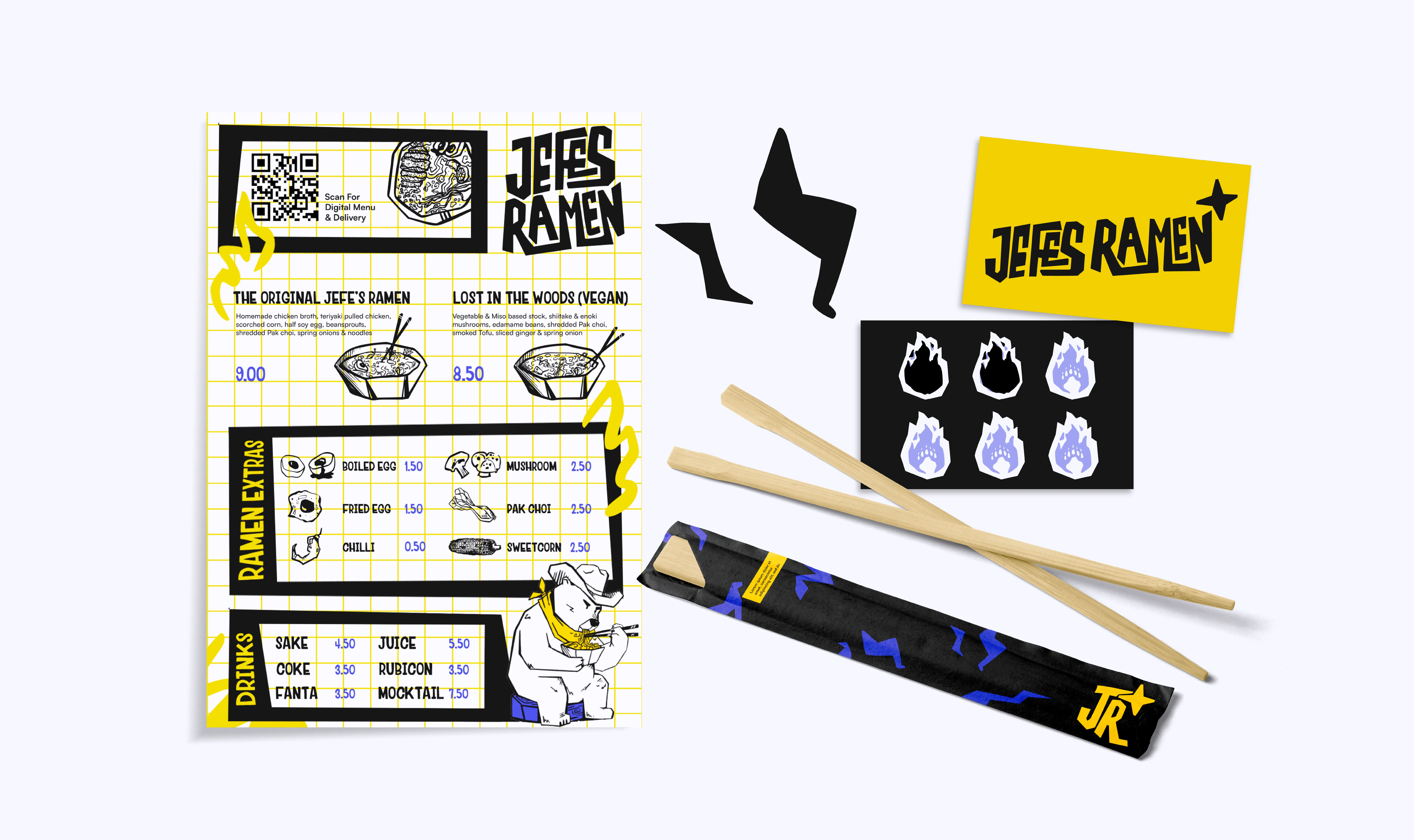 Jefe's Ramen Print packaging