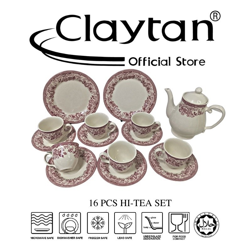 6 pax 16 pcs Tea Set