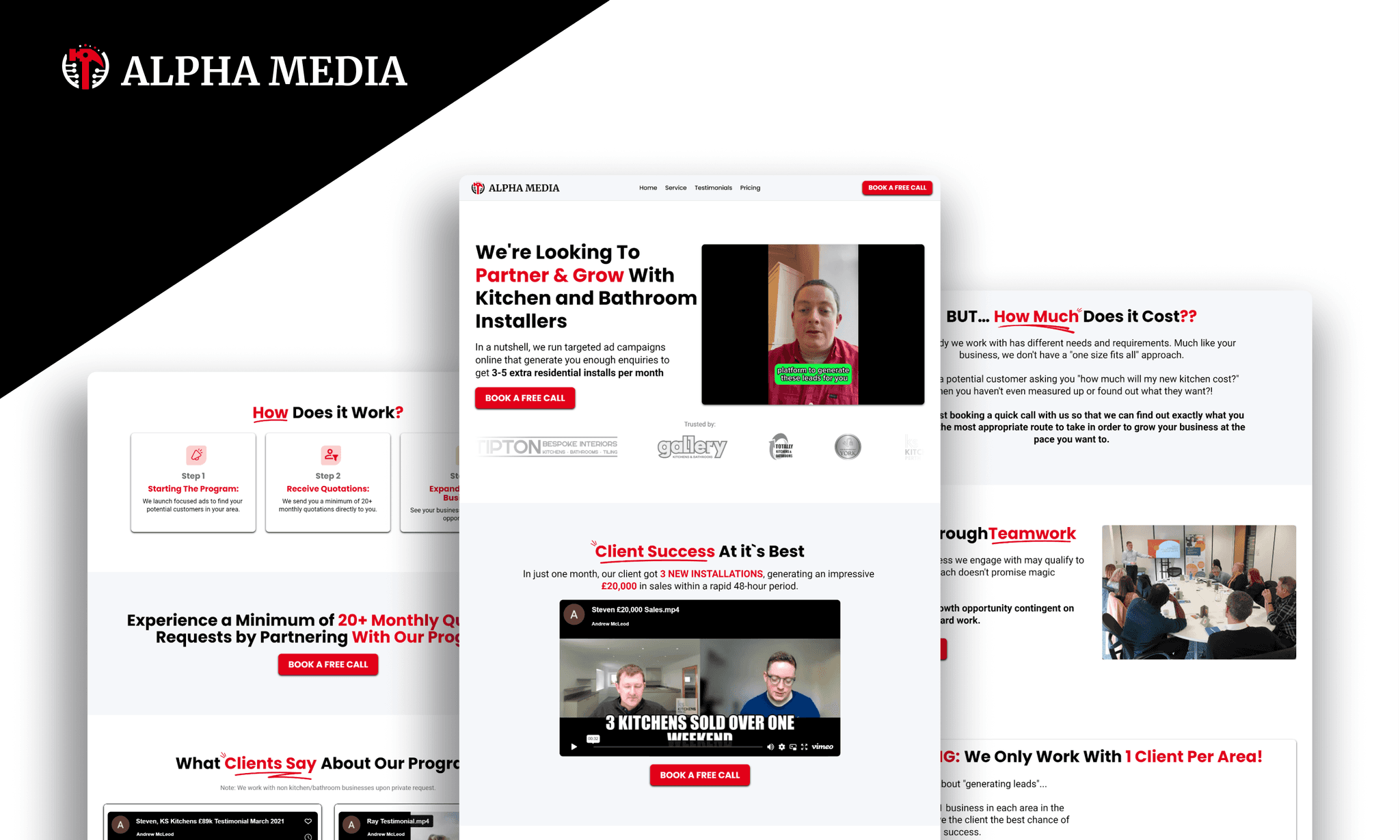 A thumbnail of Alpha Media's vibrant and user-friendly website design.