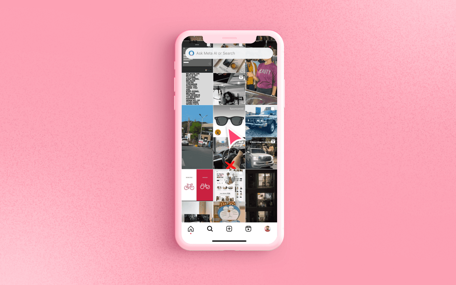 instagram explore ads example