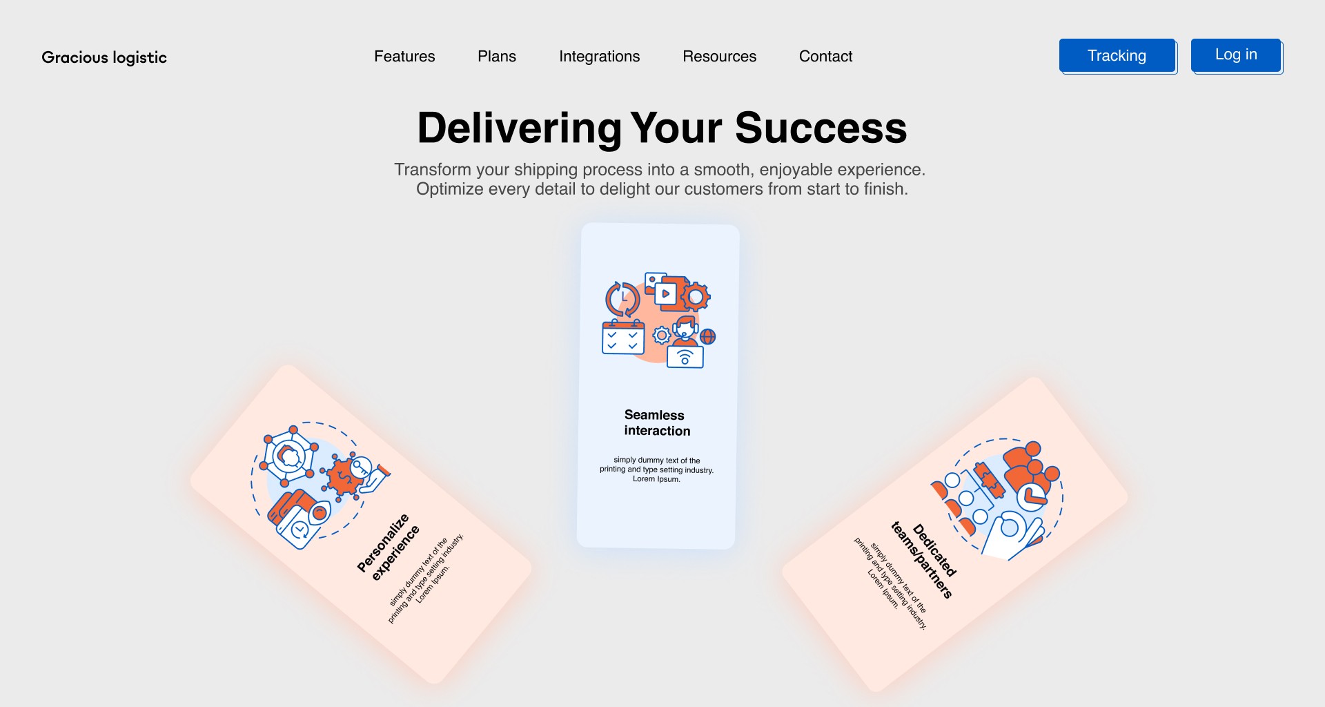 Animated Home Page Design