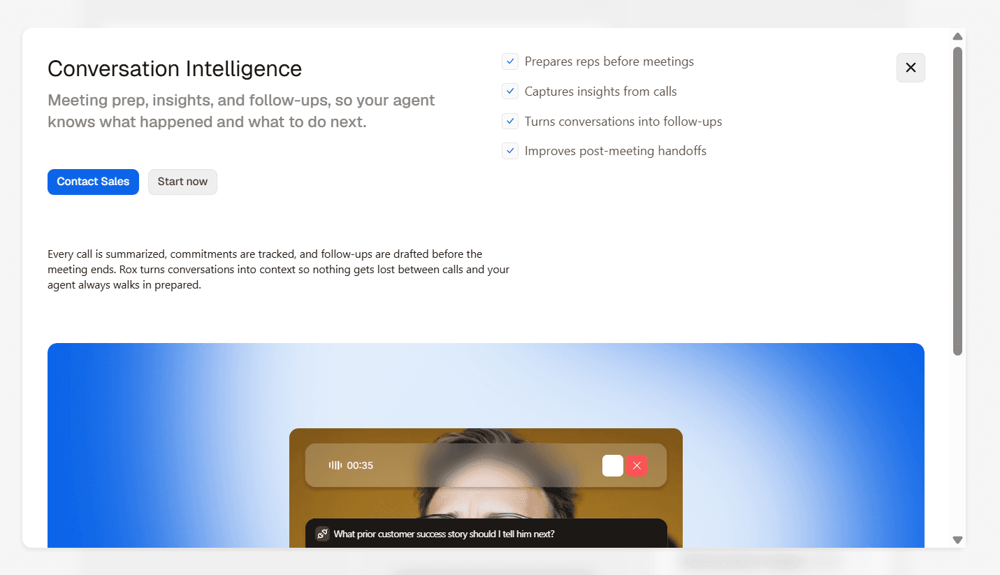 Rox Conversation Intelligence