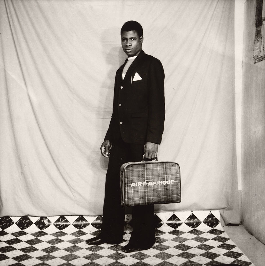 Sanlé Sory. Traveller (Le Voyageur), 1970–85. Gelatin silver print. The Museum of Modern Art, New York. Committee on Photography Fund, 1102.2018. © 2024 Sanlé Sory, courtesy Yossi Milo Gallery, New York.
