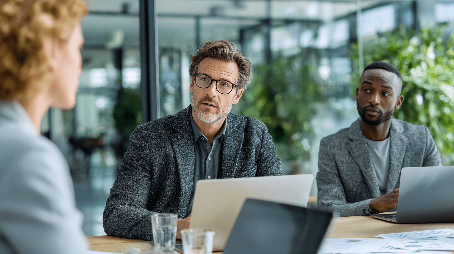 Professionals overleggen over het gebruik van datatoepassingen