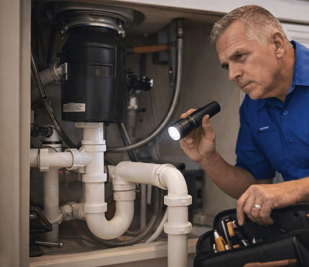 Licensed plumber in Fresno providing residential plumbing service.