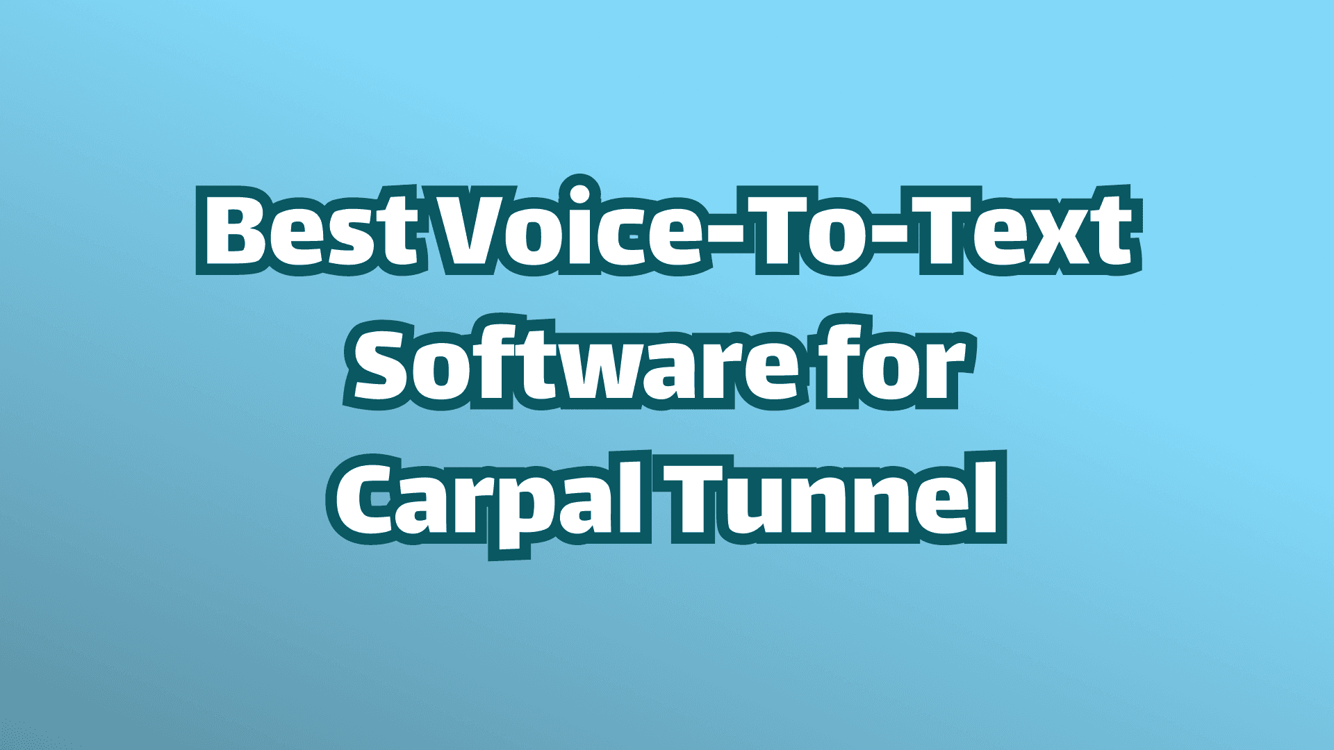 カバー画像: 手根管症候群に最適な音声文字変換ソフト
