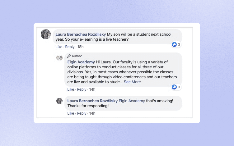 being active and engaging with your audience