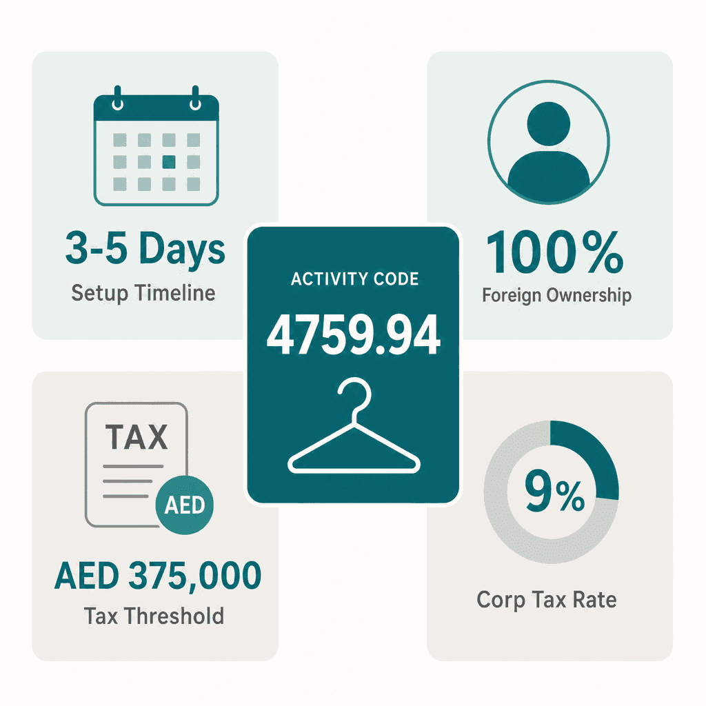 Infographic: Cloth Hangers Trading License in Dubai