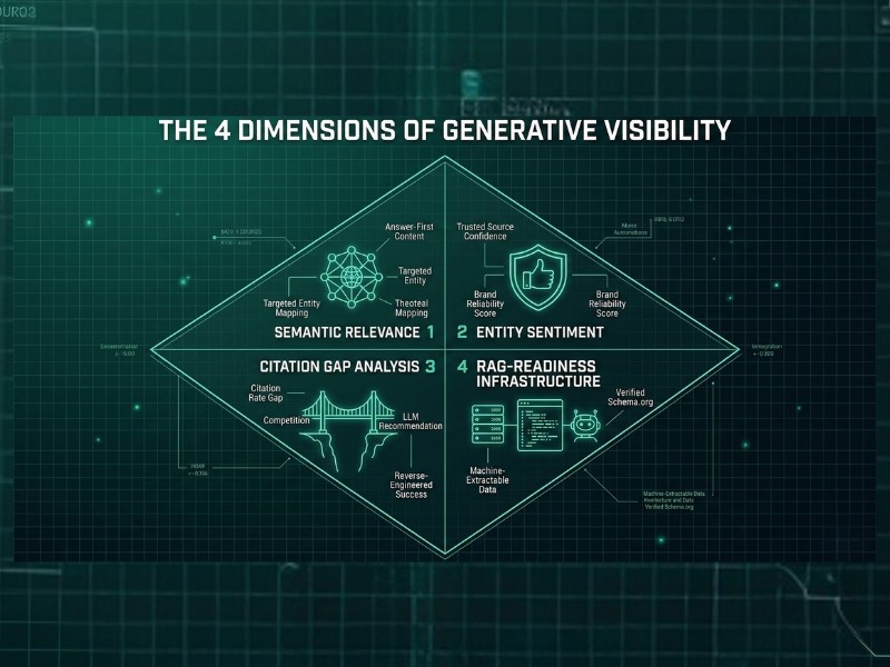 Qasimo Systems GEO Strategist UK Four Dimensions of Generative Visibility Diagnostic