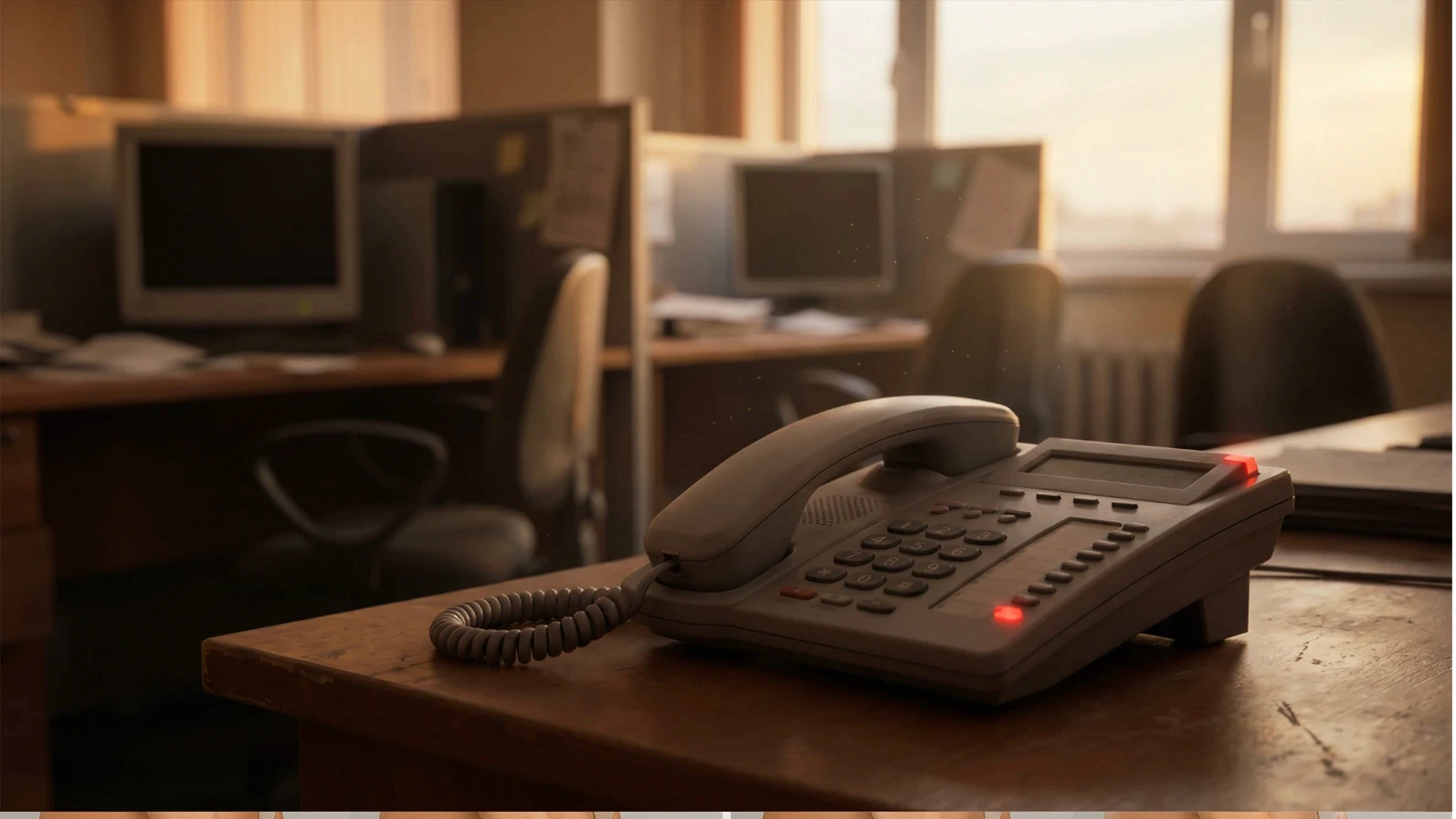 telephone on the table