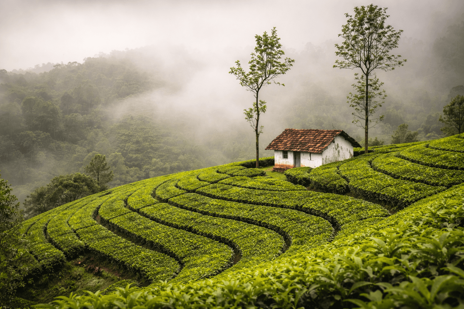 Spice crops growing on a cultivated farm, representing sourcing from trusted growers.”
