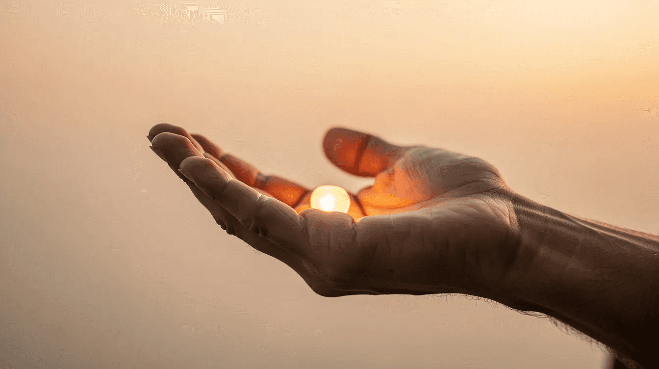 An open hand extends gently, as if offering support or a gift, set against a calm and warm background that evokes a sense of good fortune and connection. This moment symbolizes the emotional impact of sudden wealth on friendships, highlighting the delicate balance of generosity and responsibility in relationships.