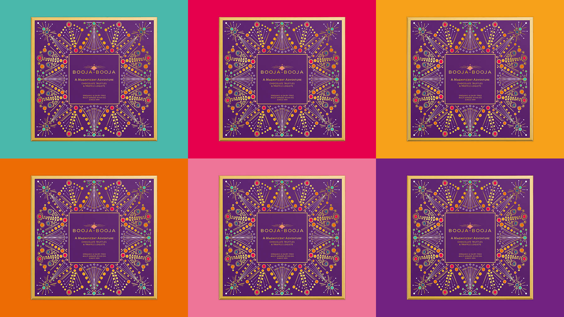Booja-Booja A Magnificent Adventure packaging design UK