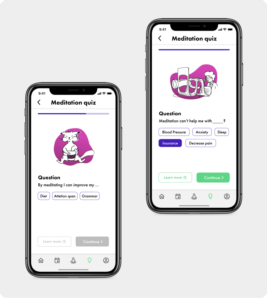 Zwei Mockup Darstellungen der Applikation Olive