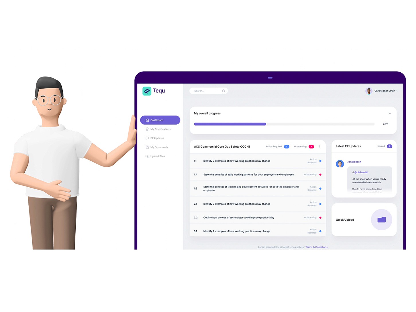 Tequ Desktop Dashboard
