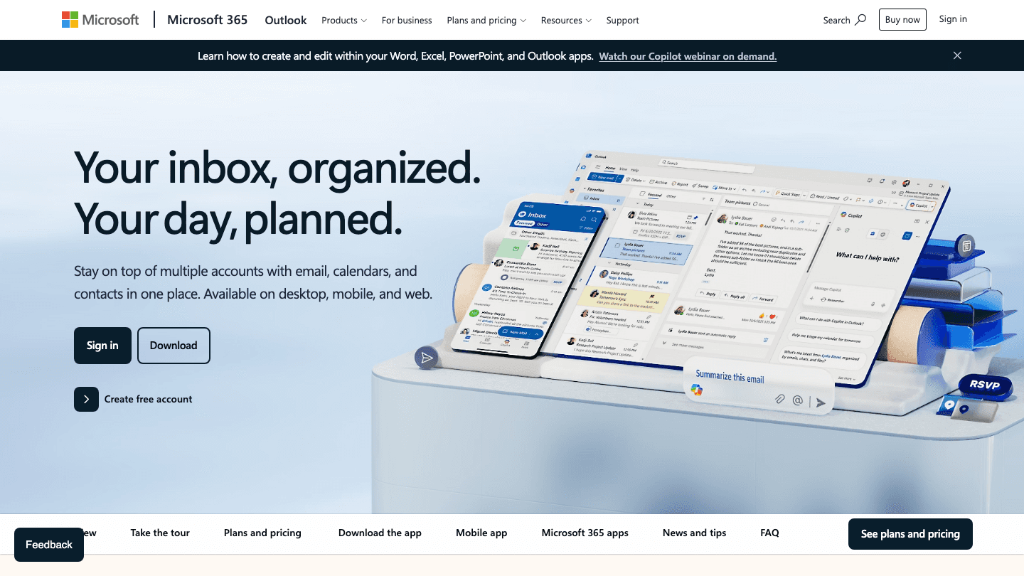 Microsoft Outlook Calendar screenshot