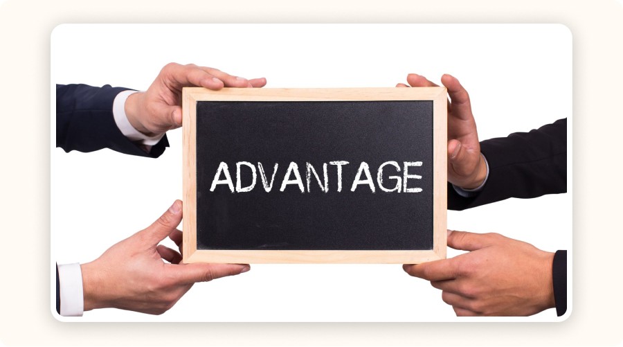 Blackboard with the word “ADVANTAGE”&nbsp;