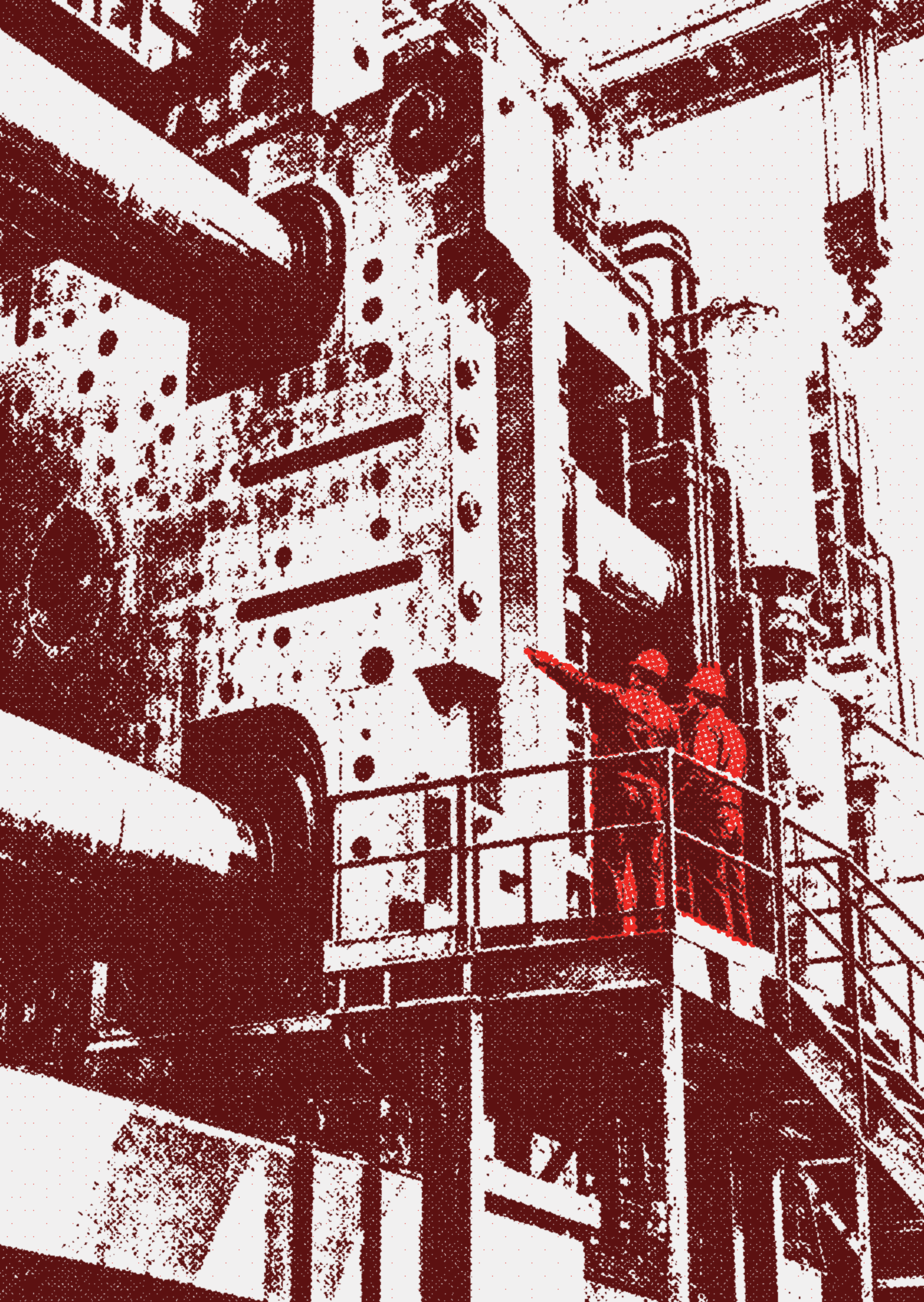 Industrial casting machinery in the foundry