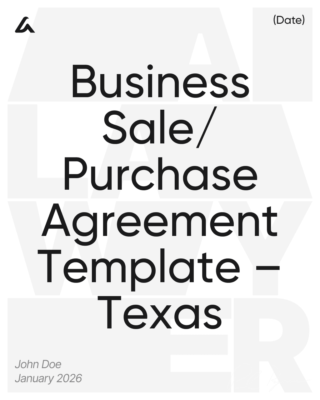 Business Sale/Purchase Agreement Template – Texas