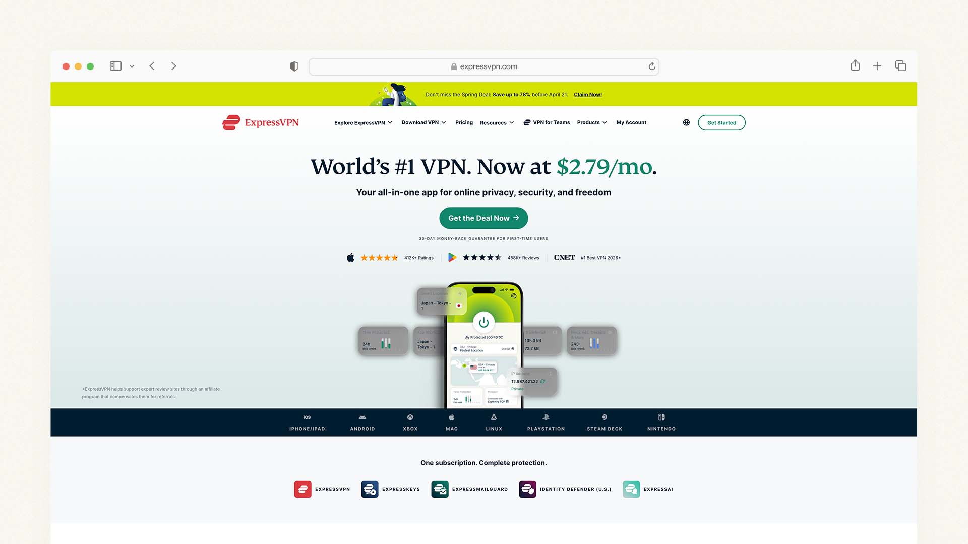 ExpressVPN — Best Premium Consumer VPN for Business Use