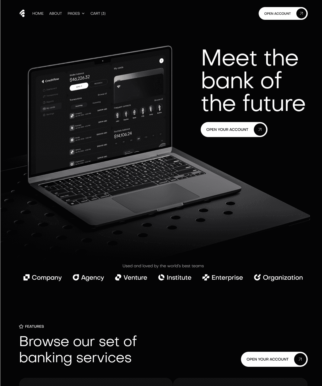 Techbeta - Home V3 Page - Website Template