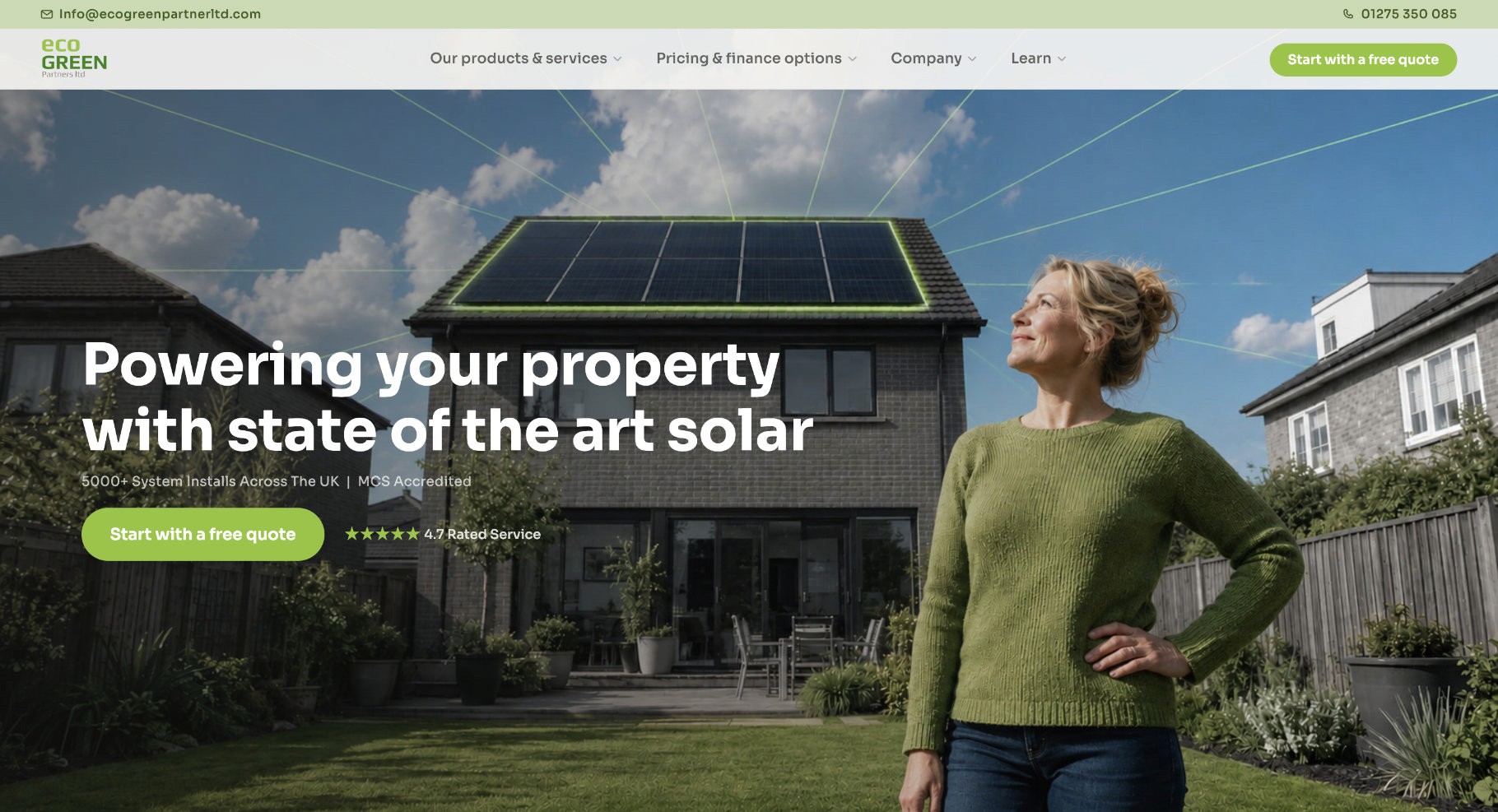 Landing Page for RoofIng client