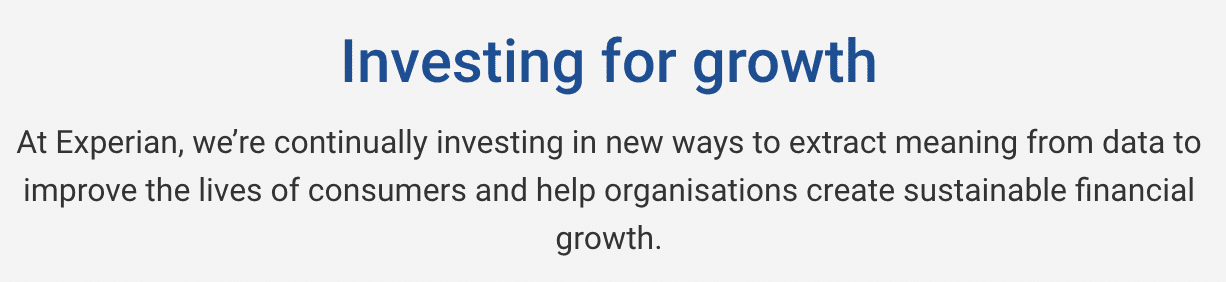 Marketing Spotlight Experian Brand promise