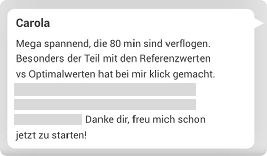 Carola Webinarfeedback