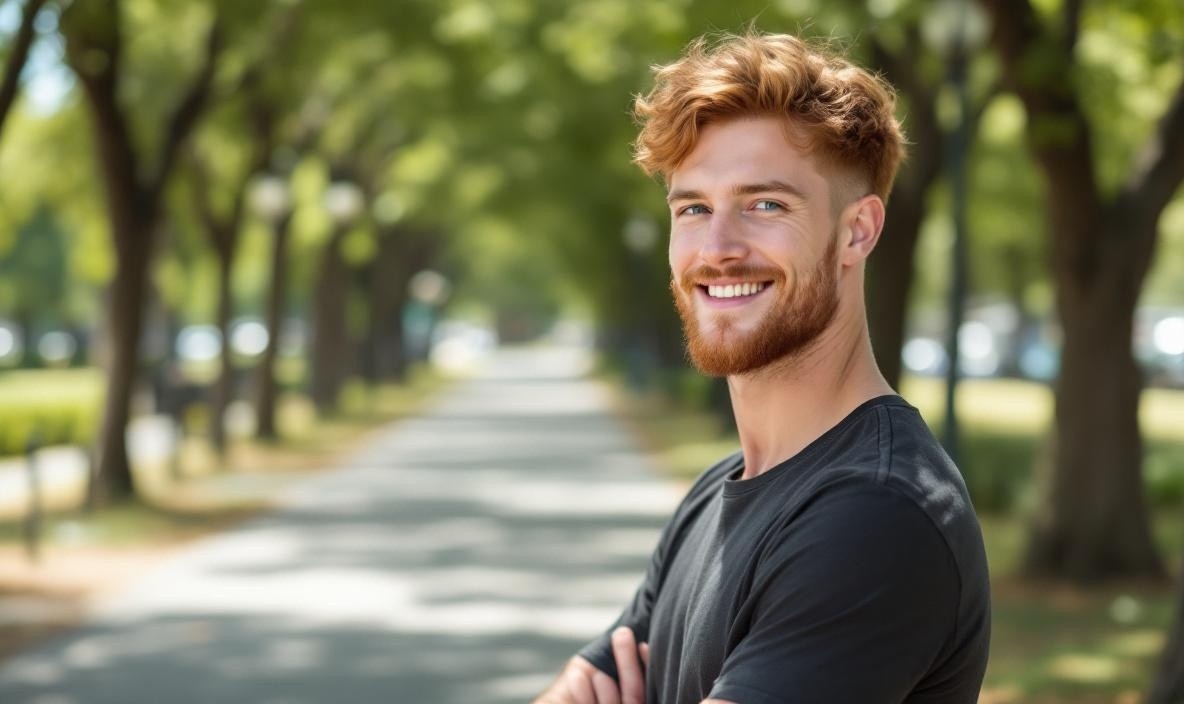 man standing with his arms crossed