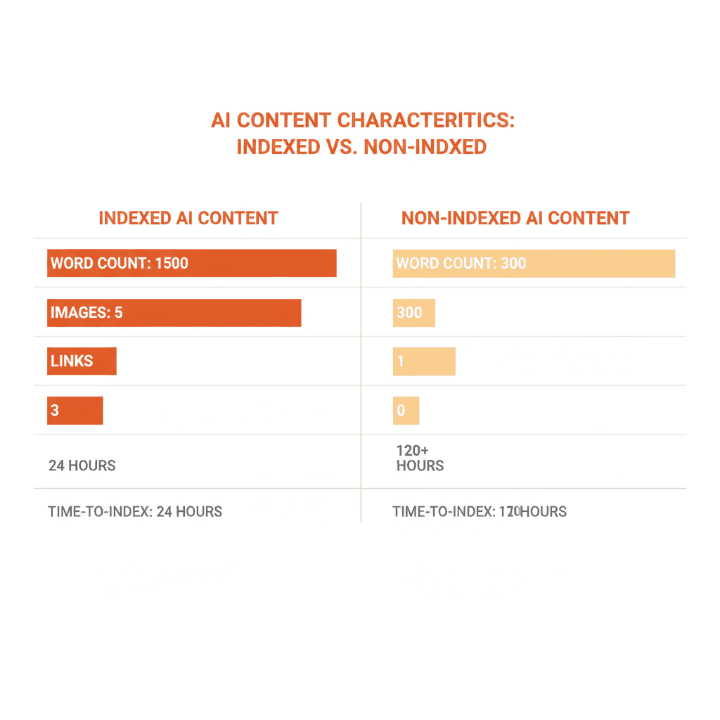 Comparison chart showing