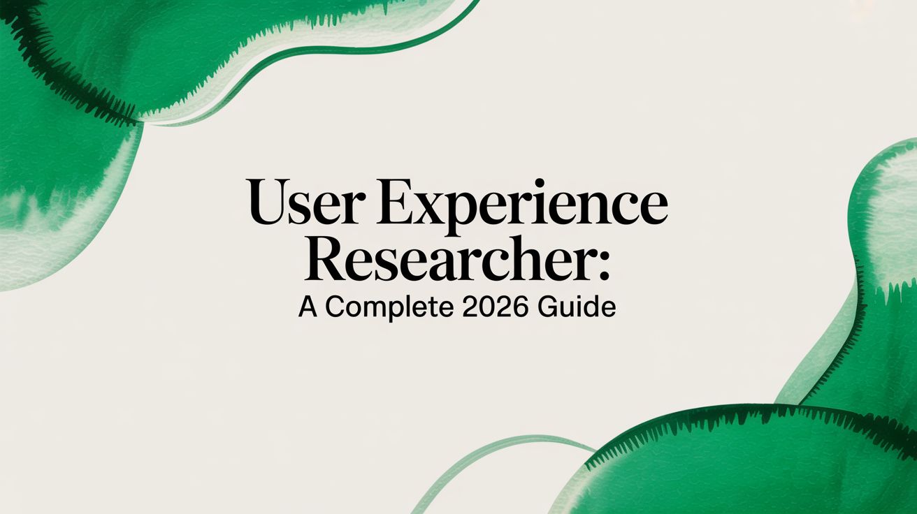User Experience Researcher: A Complete 2026 Guide