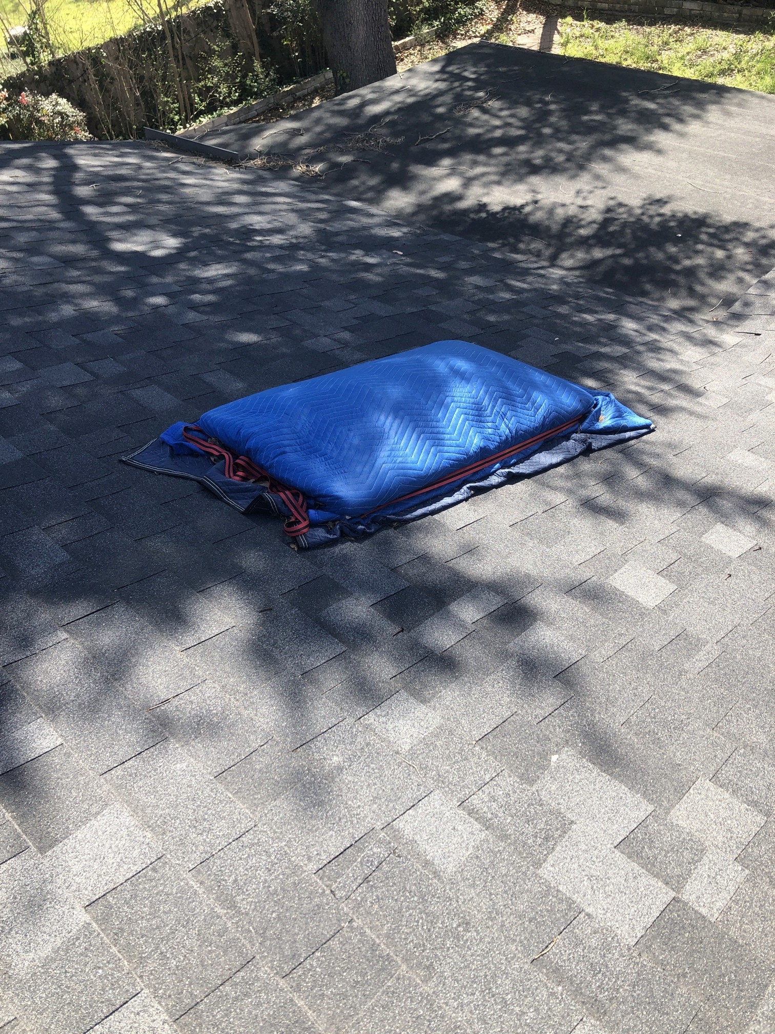 Skylight repair on a shingle roof. 