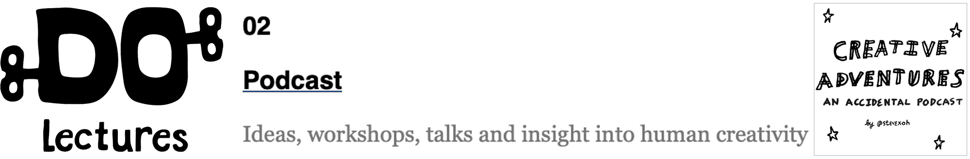 Ideas, workshop, talks and insights into human creativity