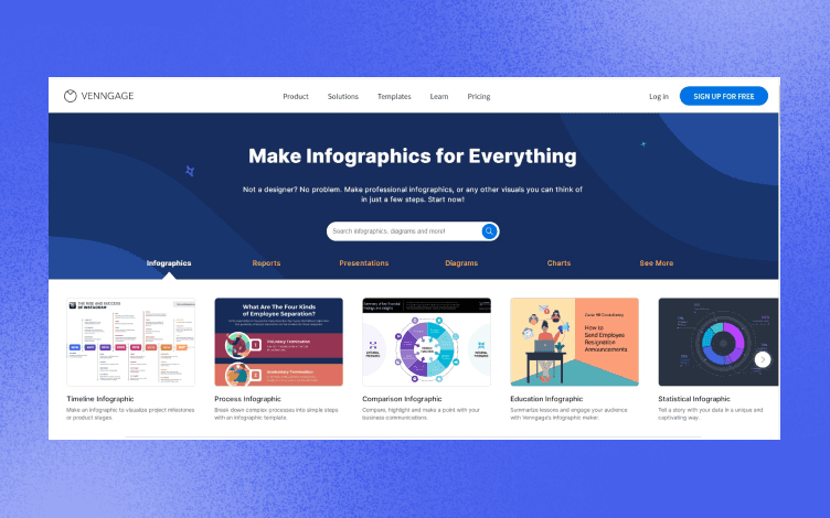 Venngage Homepage