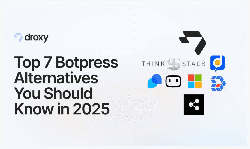 Top 7 Botpress Alternatives You Should Know in 2025 - Droxy AI