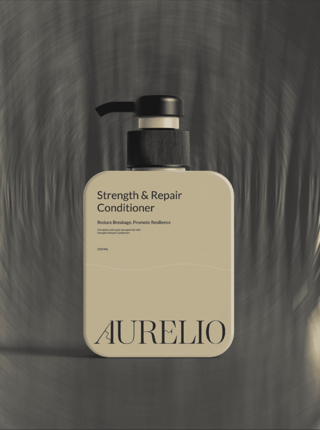 Sleek packaging bootle design for hair care brand
