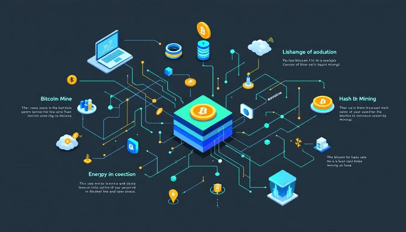 Bitcoin mining process and its importance.