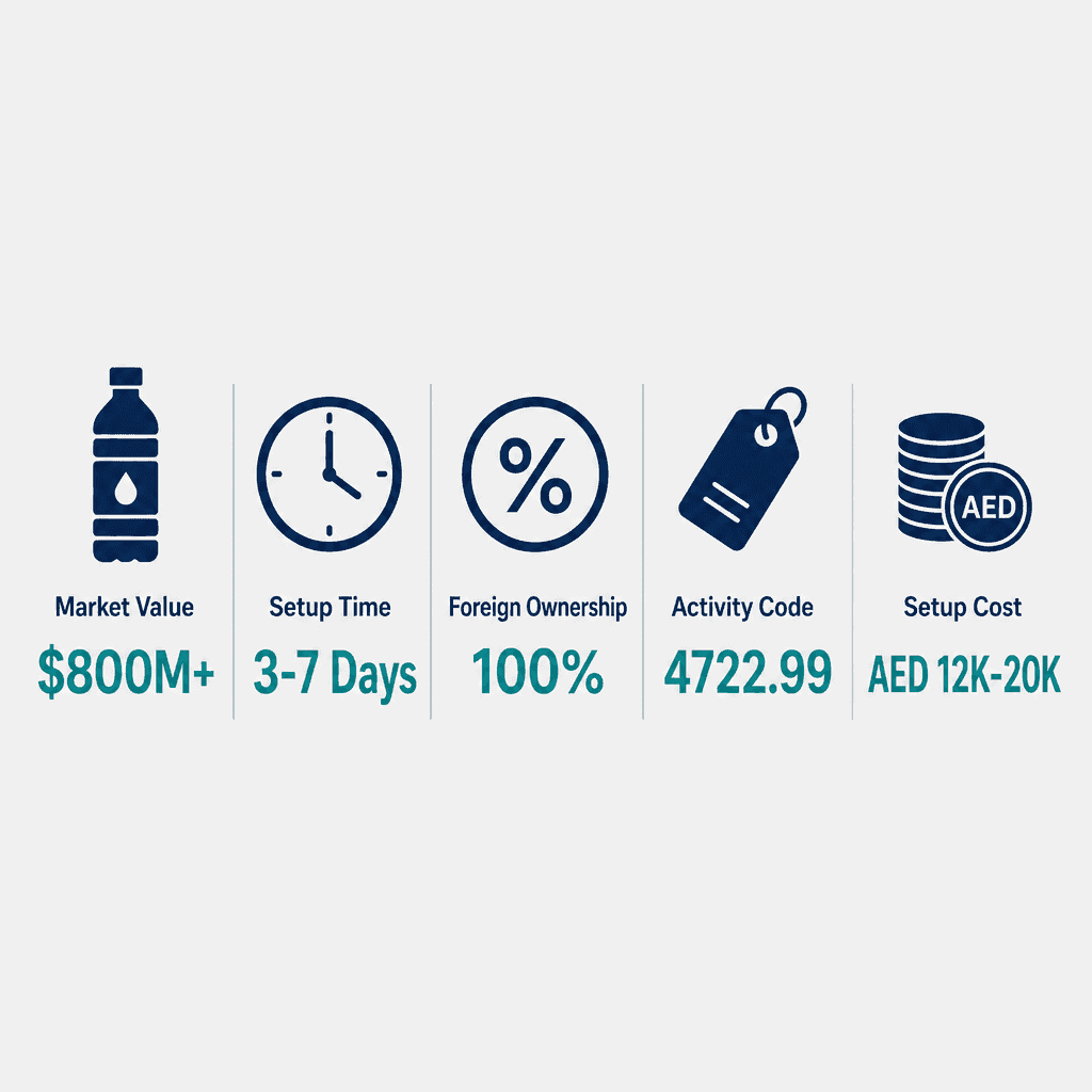 Infographic: How to Get a Mineral Water Trading License in Dubai