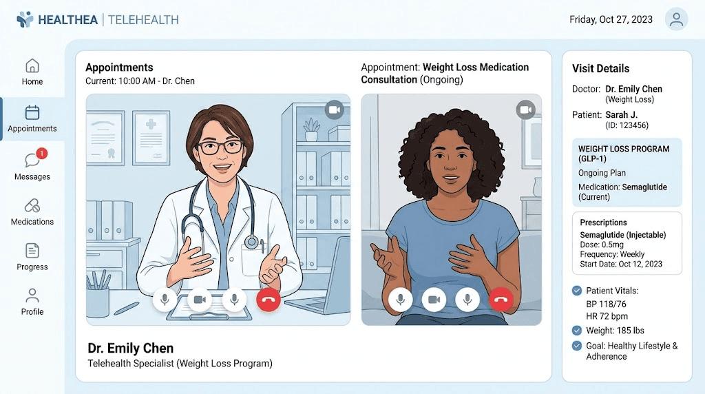 Elevate Health telehealth tirzepatide consultation process