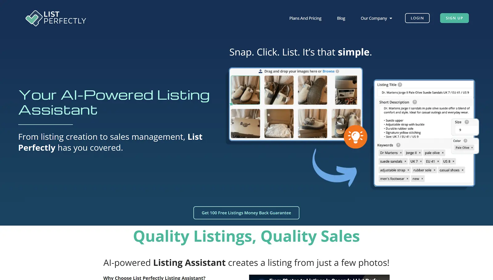 List Perfectly Homepage