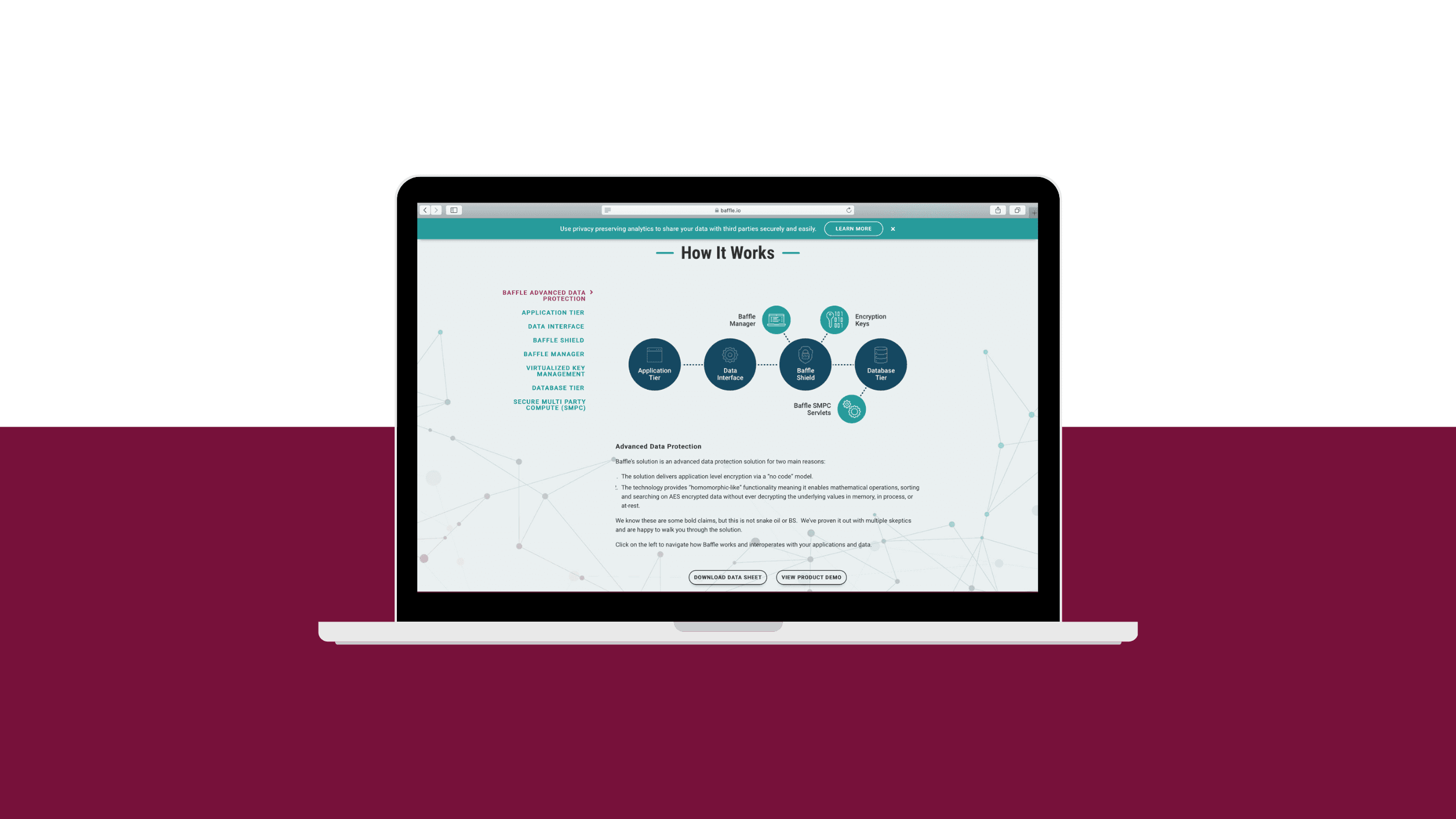 Baffle's How It Works web page