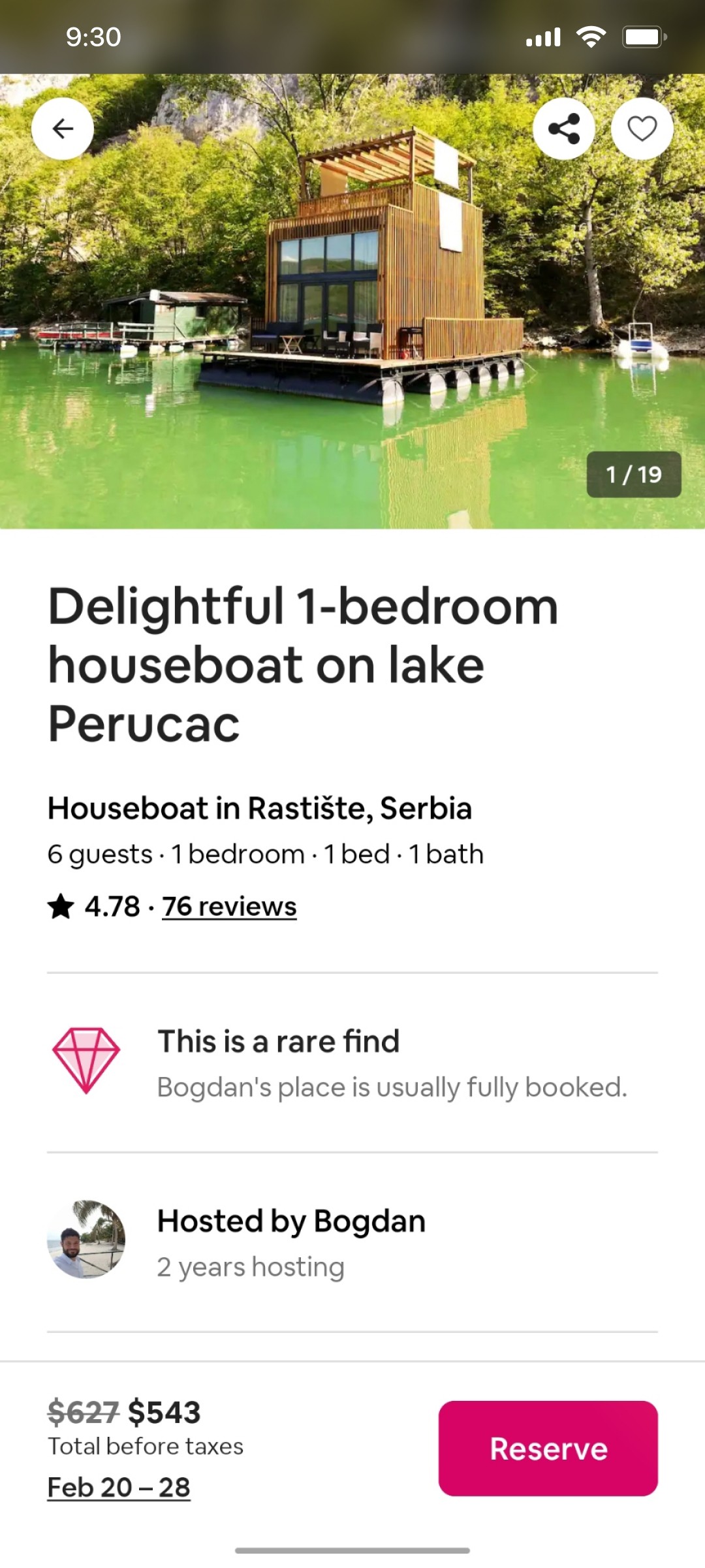 Airbnb Stay more details screen
