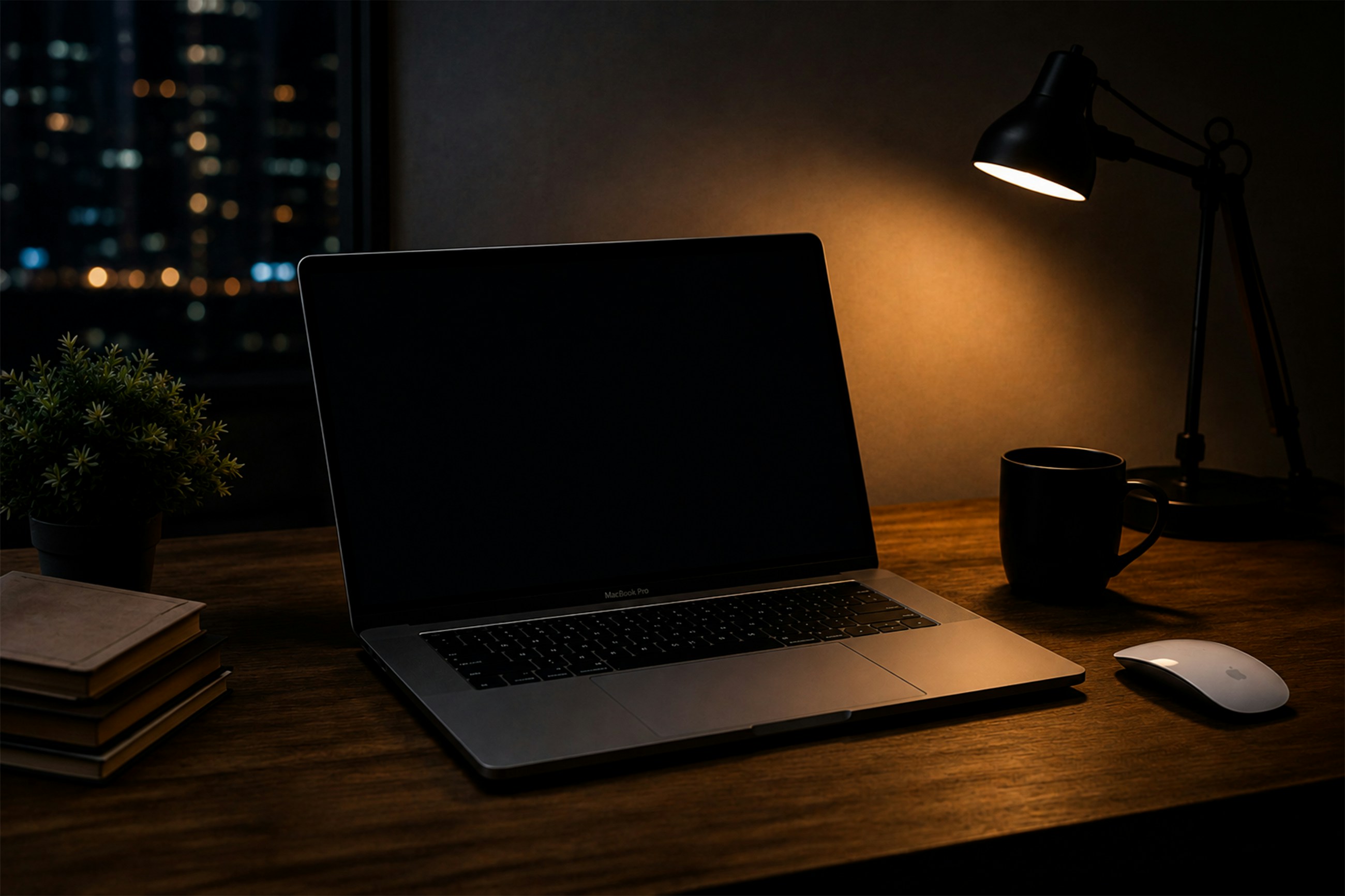 Developer laptop workspace
