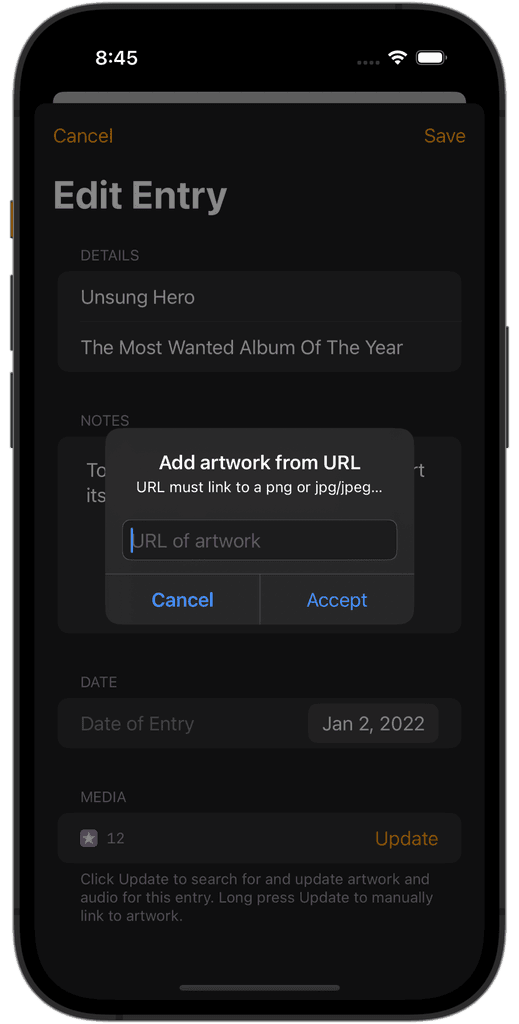 Add Artwork from URL