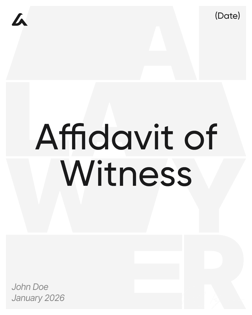 Affidavit of Witness