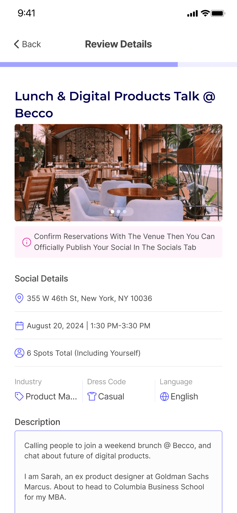 Networking app image