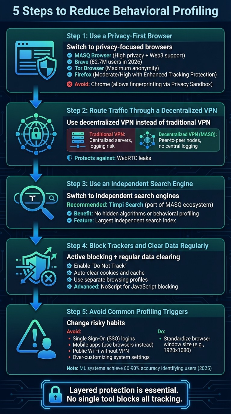 5 Steps to Reduce Behavioral Profiling Online